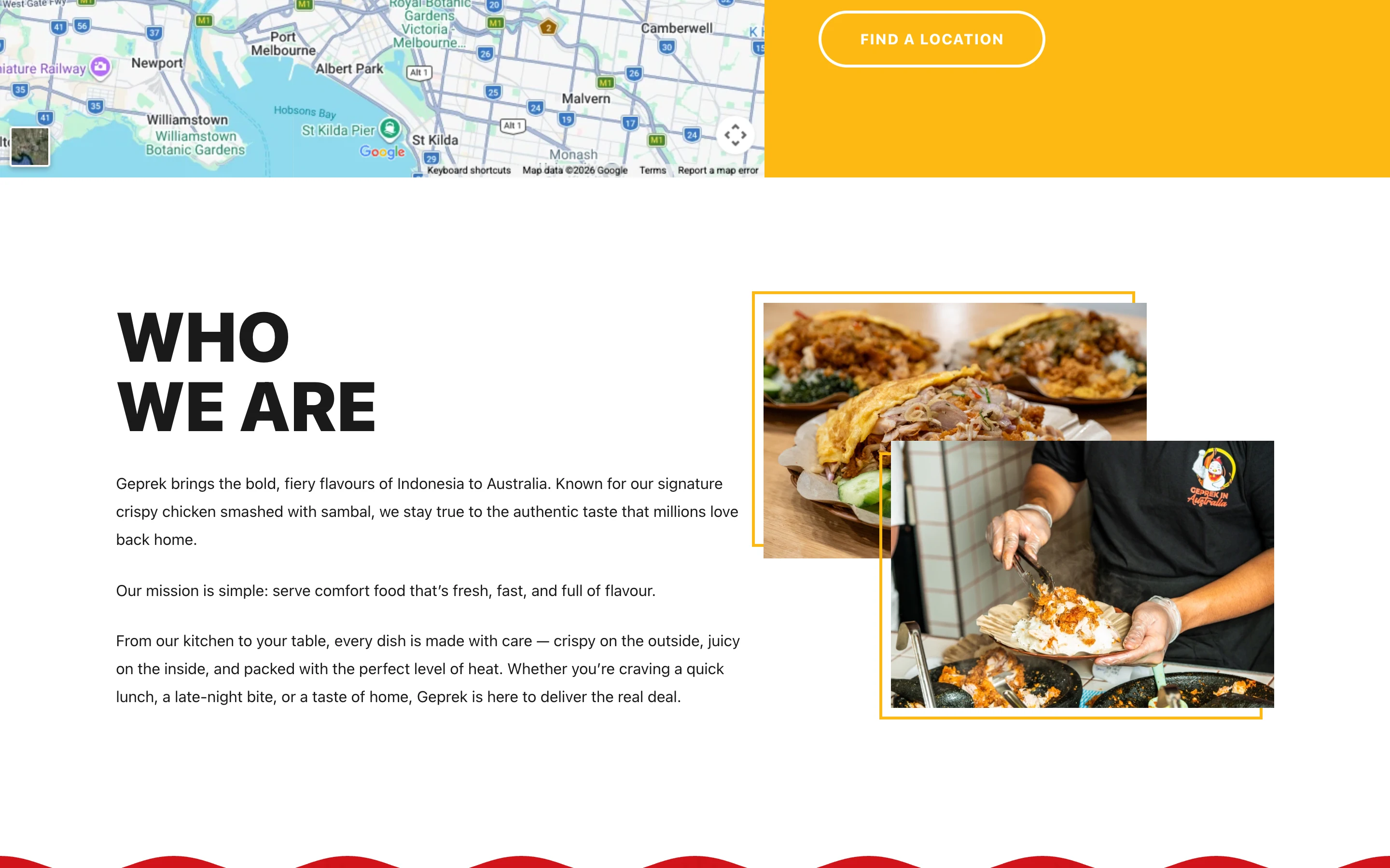 Geprek Australia detail